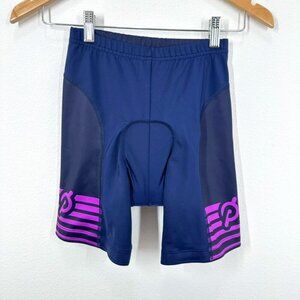 Peloton Hincapie Indigo Purple Padded Compression Cycling Shorts Women's Size S